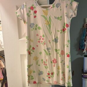 The Beaufort Bonnet Company Floral Kids Dress - Cream with Multicolor Print